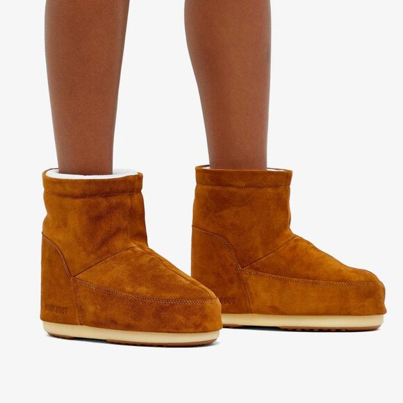 NEW MOON BOOTS Made in Europe Icon Nolace Low Boots -  in Cogna unisex 1025 10s5 - Picture 1 of 8